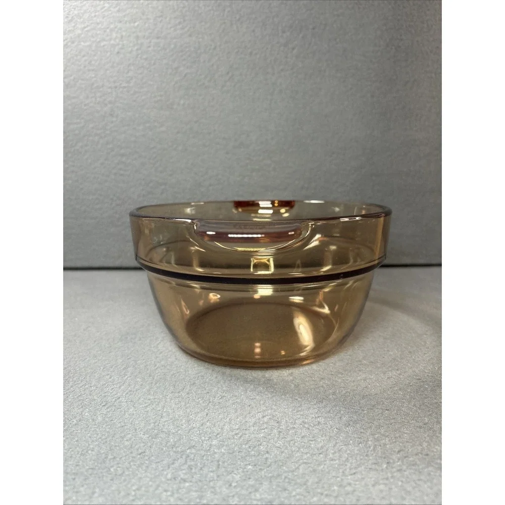 Vintage Visions Amber‎ Glass Double Boiler Insert – France V‑20‑B